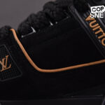 Giày Louis Vuitton LV Trainer Maxi Black Brown Suede Best Quality