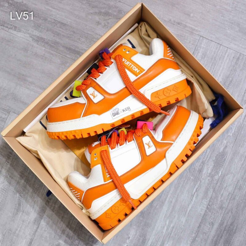 Giày Louis Vuitton LV Trainer Maxi Orange Best Quality