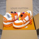 Giày Louis Vuitton LV Trainer Maxi Orange Best Quality