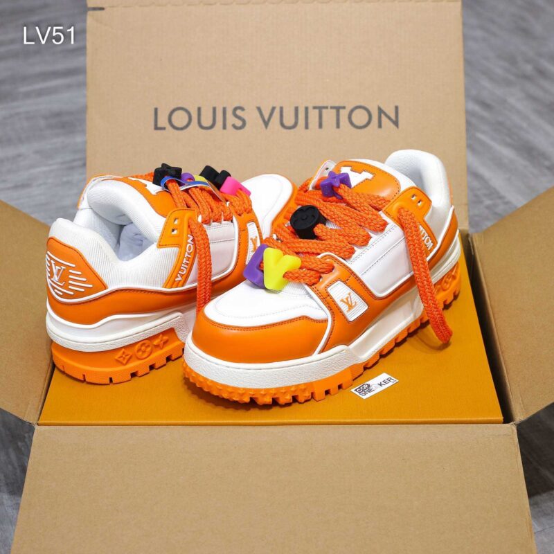 Giày Louis Vuitton LV Trainer Maxi Orange Best Quality