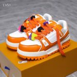 Giày Louis Vuitton LV Trainer Maxi Orange Best Quality