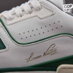 Giày Louis Vuitton LV Trainer Sneaker Low White Green Best Quality