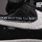 Giày Louis Vuitton Nike Air Force 1 Low By Virgil Abloh Black White Best Quality