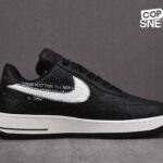 Giày Louis Vuitton Nike Air Force 1 Low By Virgil Abloh Black White Best Quality