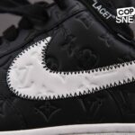 Giày Louis Vuitton Nike Air Force 1 Low By Virgil Abloh Black White Best Quality