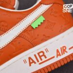 Giày Louis Vuitton x Nike Air Force 1 Low F&F “Orange” Best Quality