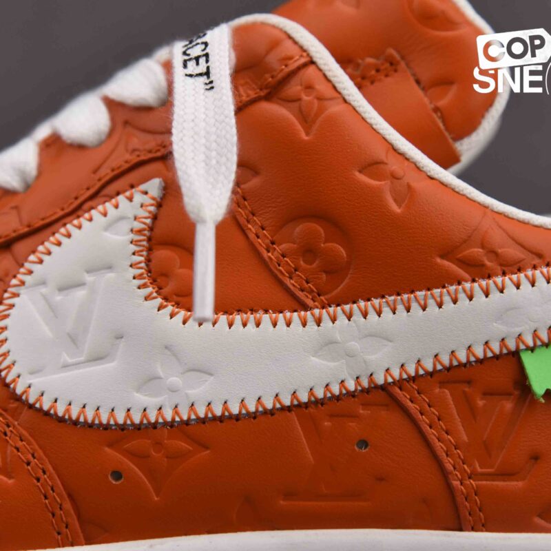 Giày Louis Vuitton x Nike Air Force 1 Low F&F “Orange” Best Quality