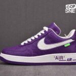 Giày Louis Vuitton x Nike Air Force 1 Low F&F “Purple” Best Quality