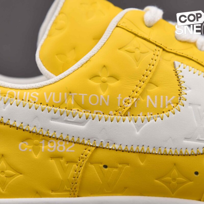 Giày Louis Vuitton x Nike Air Force 1 Low F&F “Yellow” Best Quality