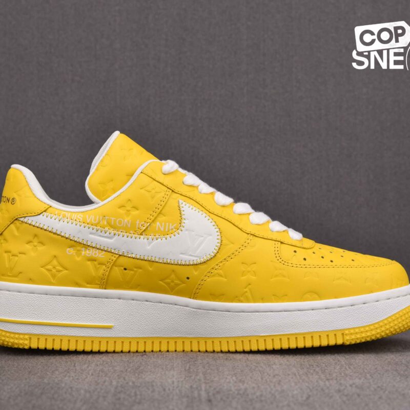 Giày Louis Vuitton x Nike Air Force 1 Low F&F “Yellow” Best Quality