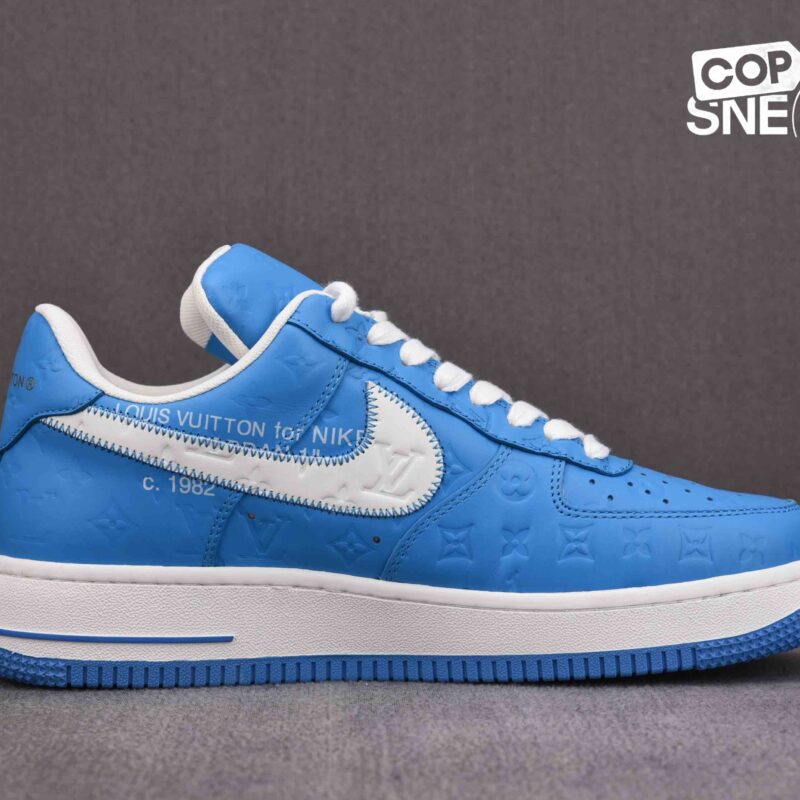 Giày Nike Air Force 1 Low x Louis Vuitton University Blue Best Quality