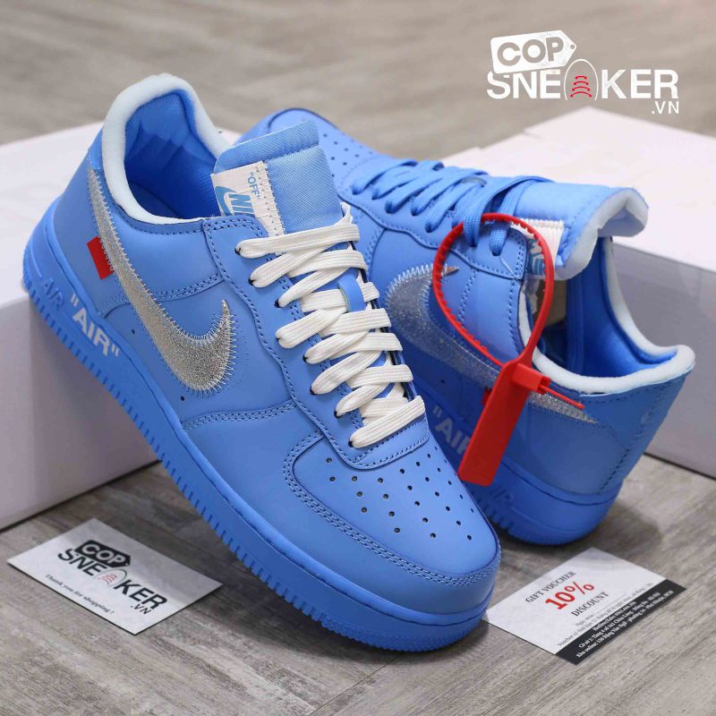 Giày Nike Air Force 1 Low x Off-White MCA University Blue Best Quality