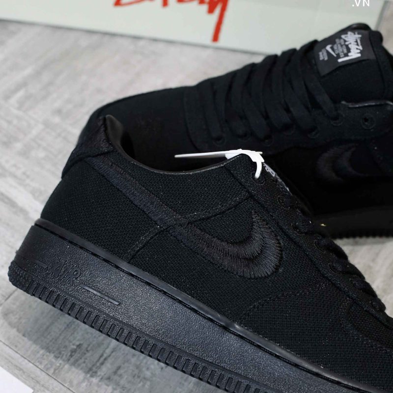 Giày Nike Air Force 1 Low x Stussy ‘Triple Black’ Best Quality