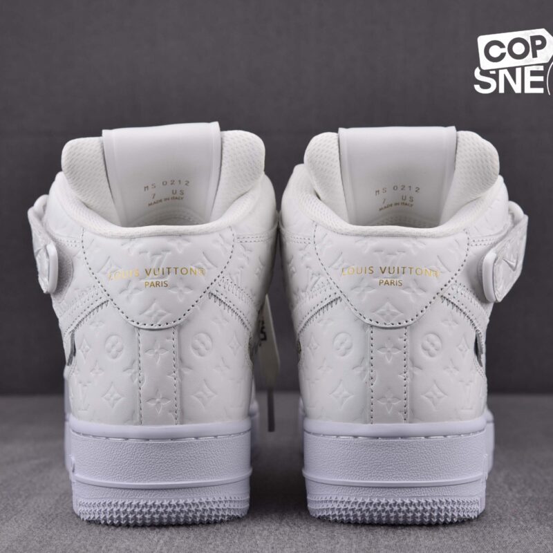 Giày Nike Air Force 1 x Louis Vuitton Mid By Virgil Abloh 'White' Best Quality