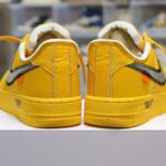 Giày Nike Air Force 1 x Off White University Gold Metallic Silver Best Quality