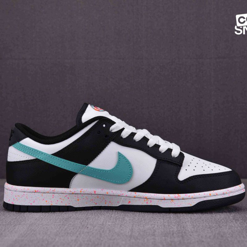 Giày Nike Dunk Low Multiple Swooshes White Washed Teal Best Quality