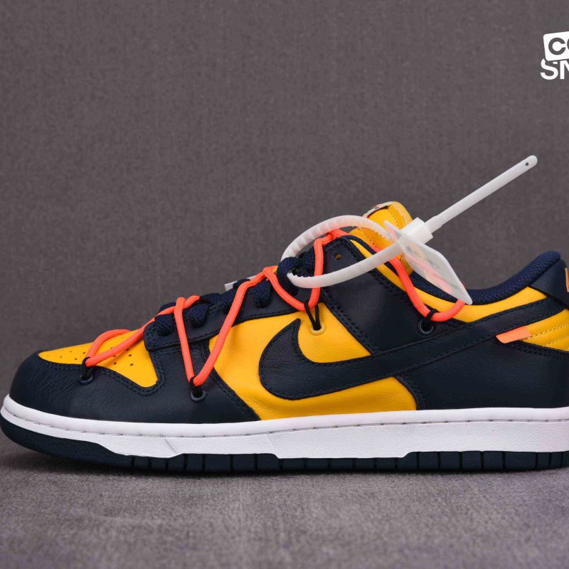 Giày Nike Dunk Low Off-White ‘University Gold Midnight Navy’ Best Quality