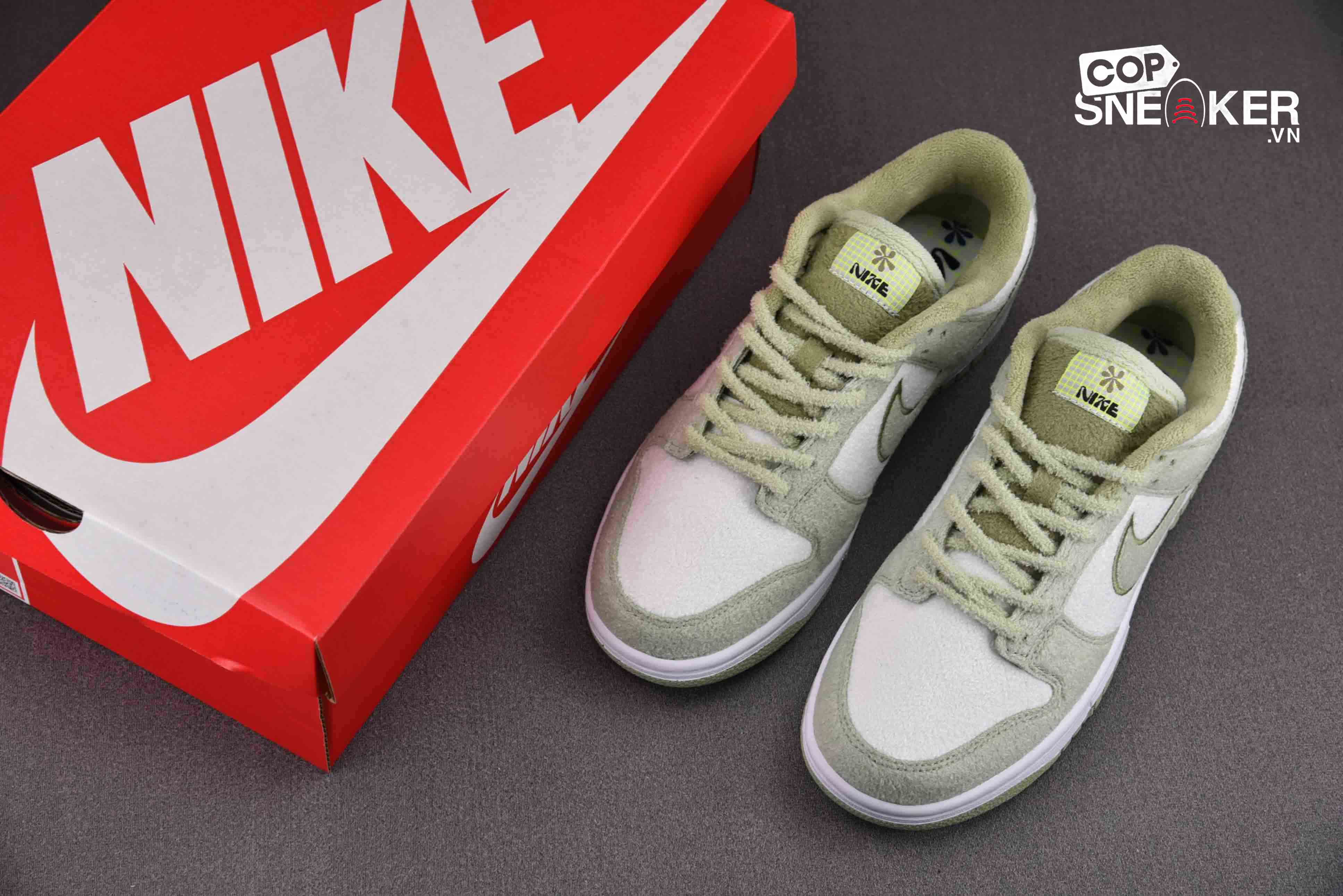 Giày Nike Dunk Low SE Fleece Pack ‘Honeydew’ Best Quality