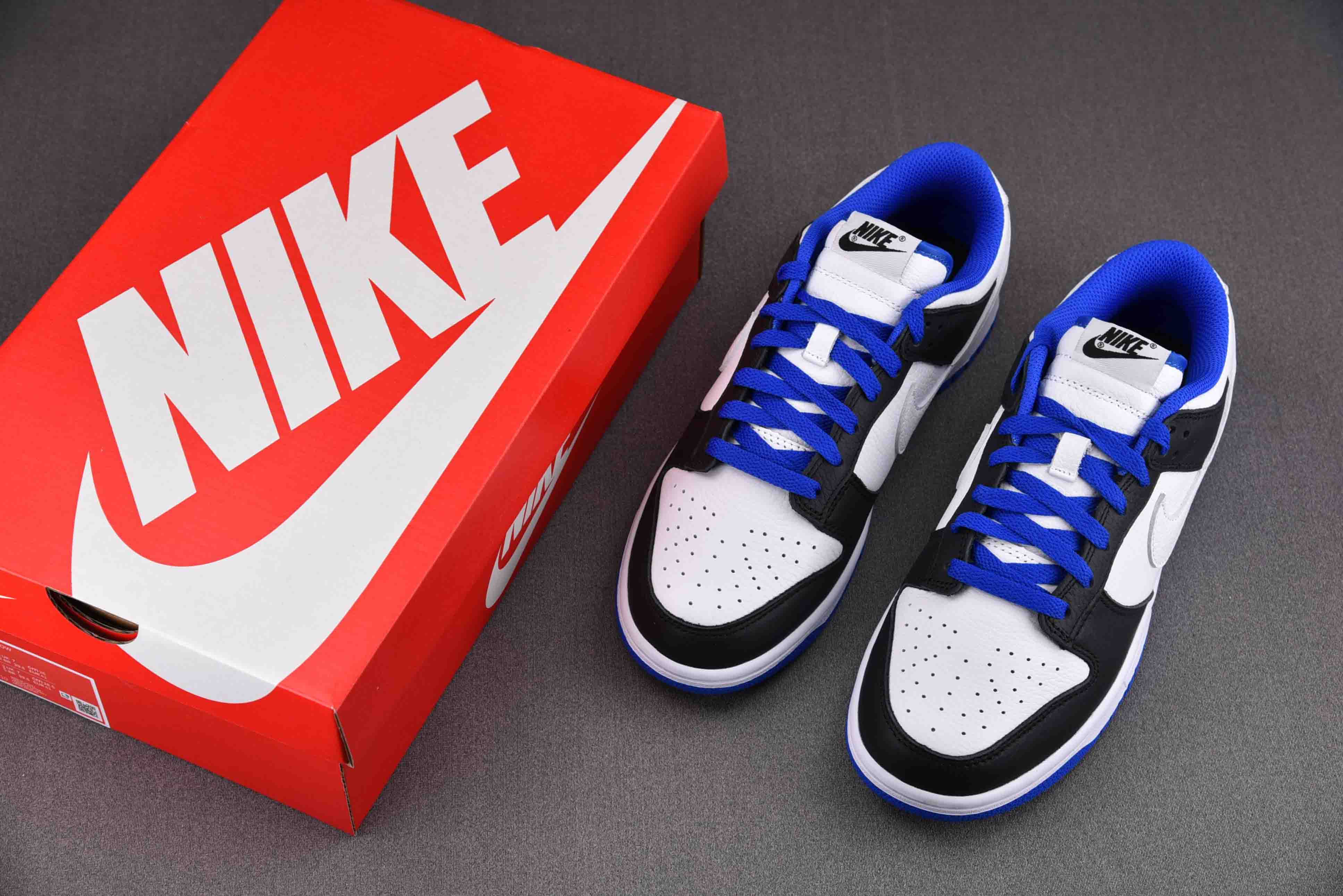 Giày Nike Dunk Low White Black Royal Best Quality