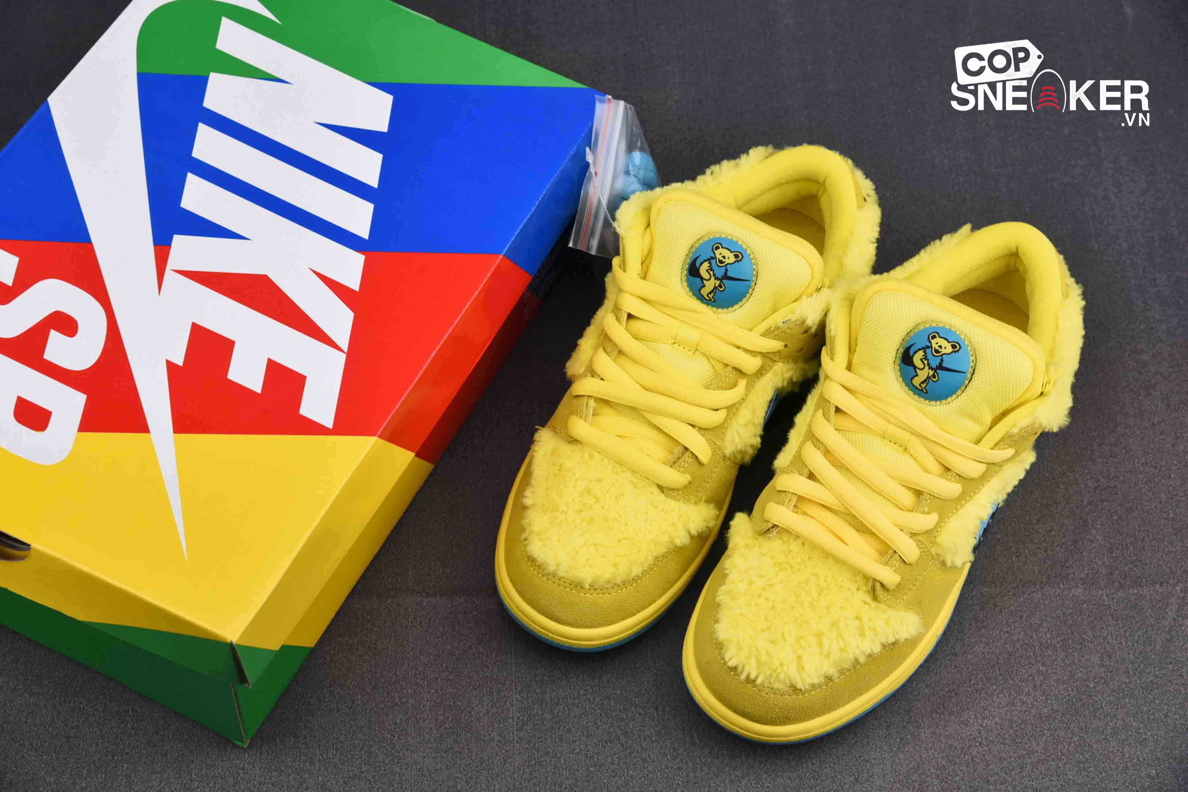 Giày Nike Grateful Dead x Dunk Low SB ‘Yellow Bear’ Best Quality