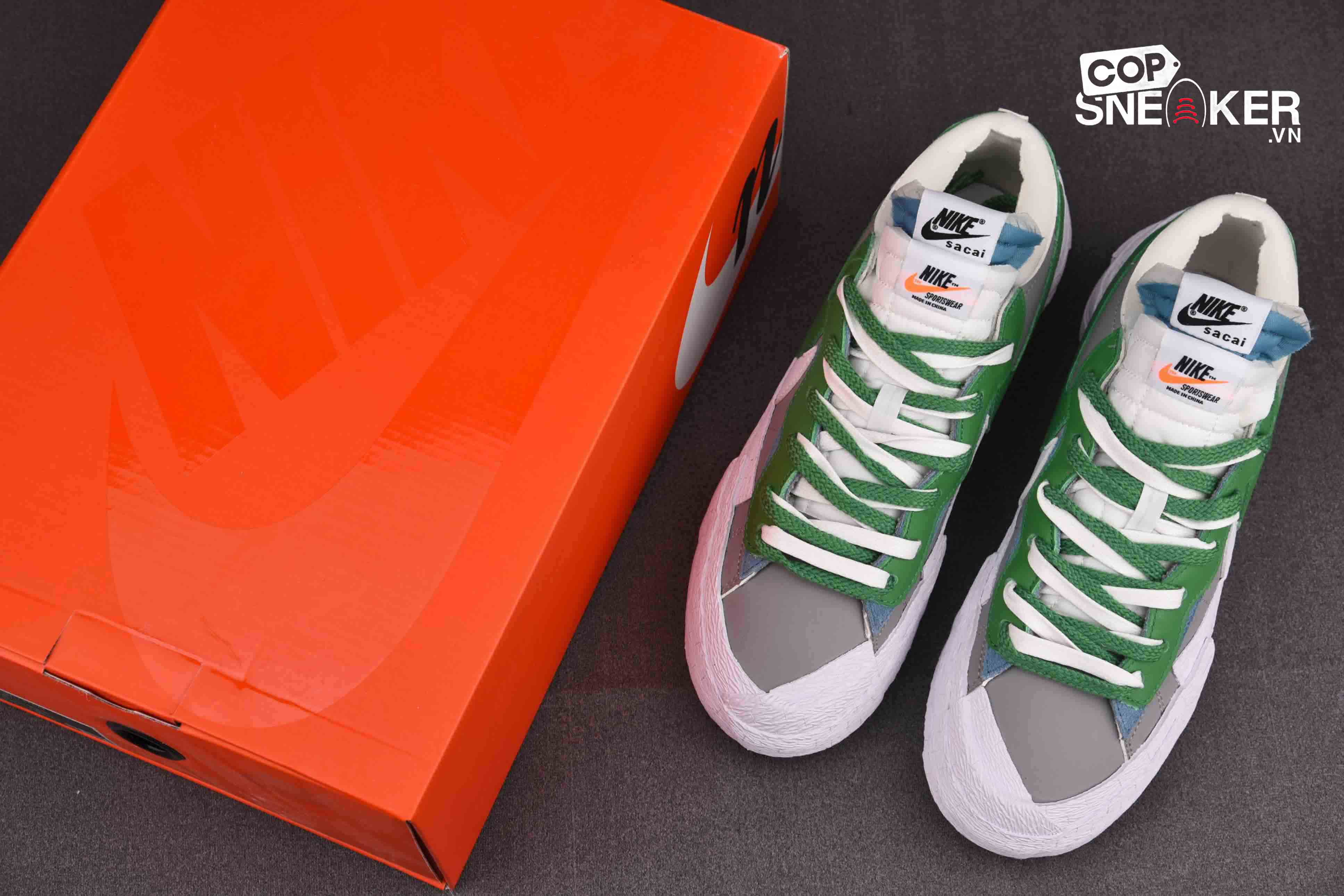 Giày Nike Sacai x Blazer Low ‘Classic Green’ Best Quality