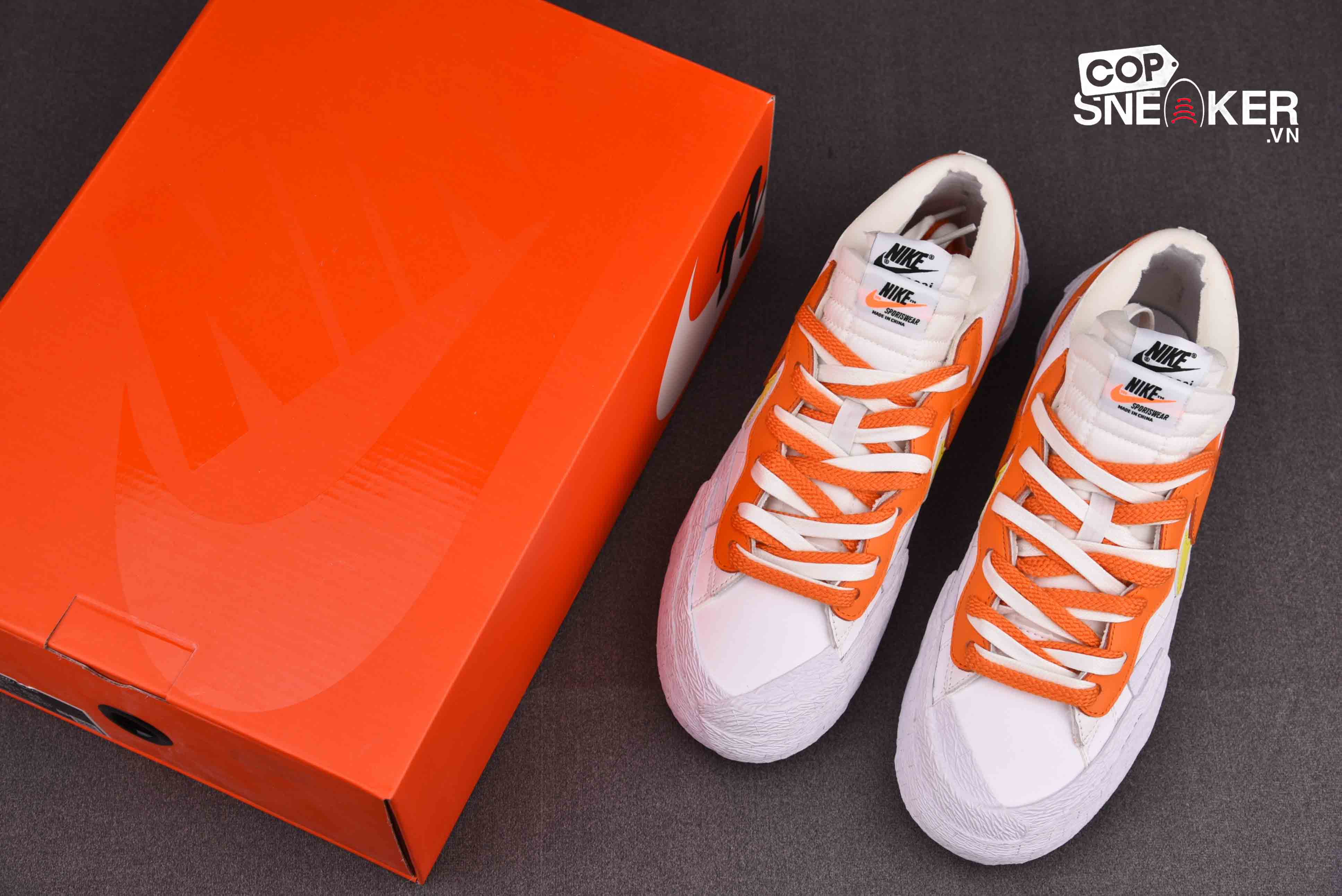 Giày Nike Sacai x Blazer Low ‘Magma Orange Best Quality