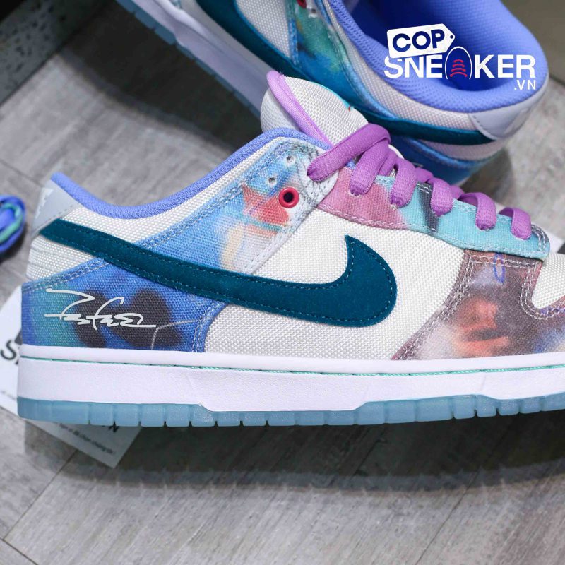 Giày Nike SB Dunk Low Futura Laboratories Bleached Aqua Best Quality