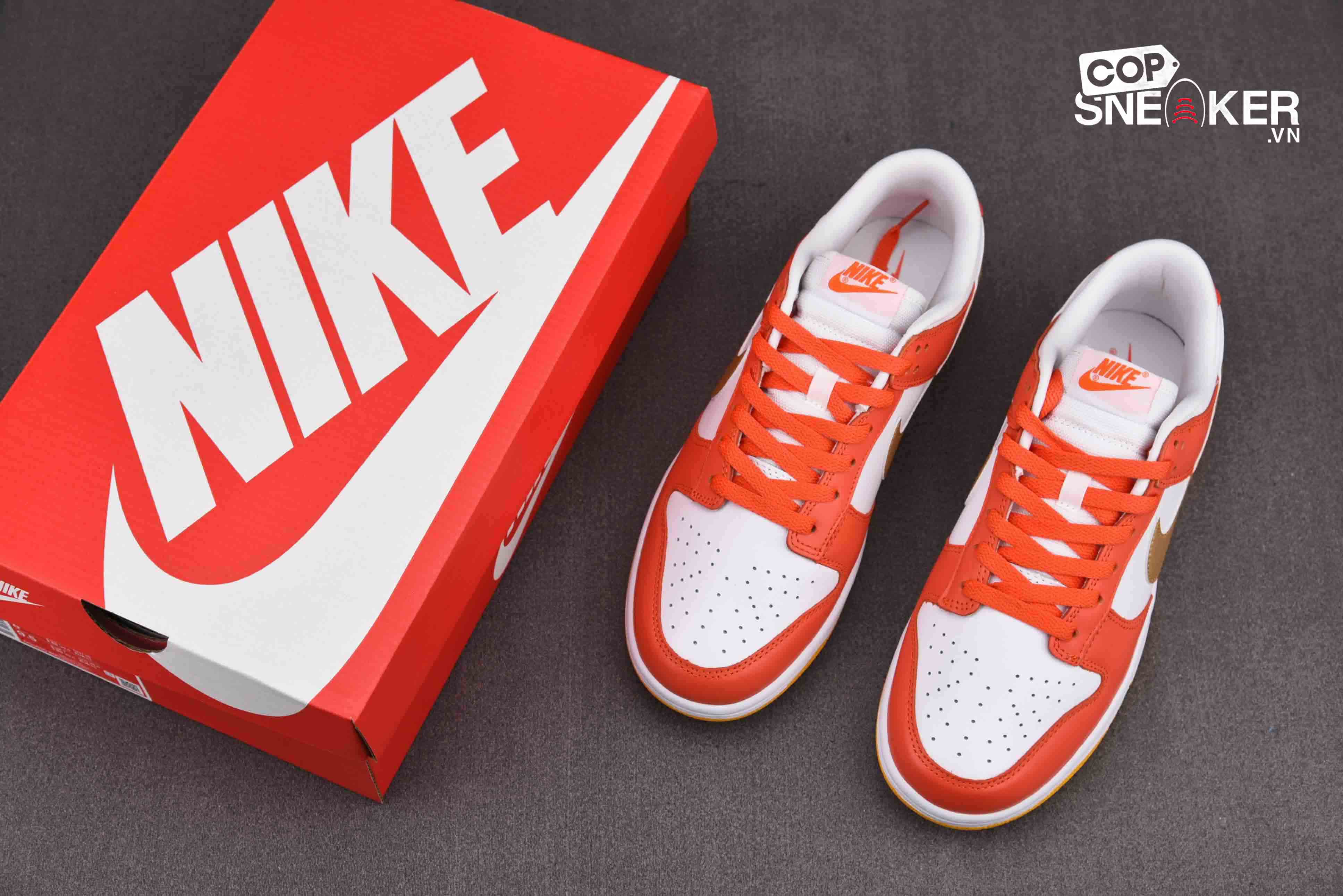 Giày Nike SB Dunk Low Golden Orange White Gold Best Quality
