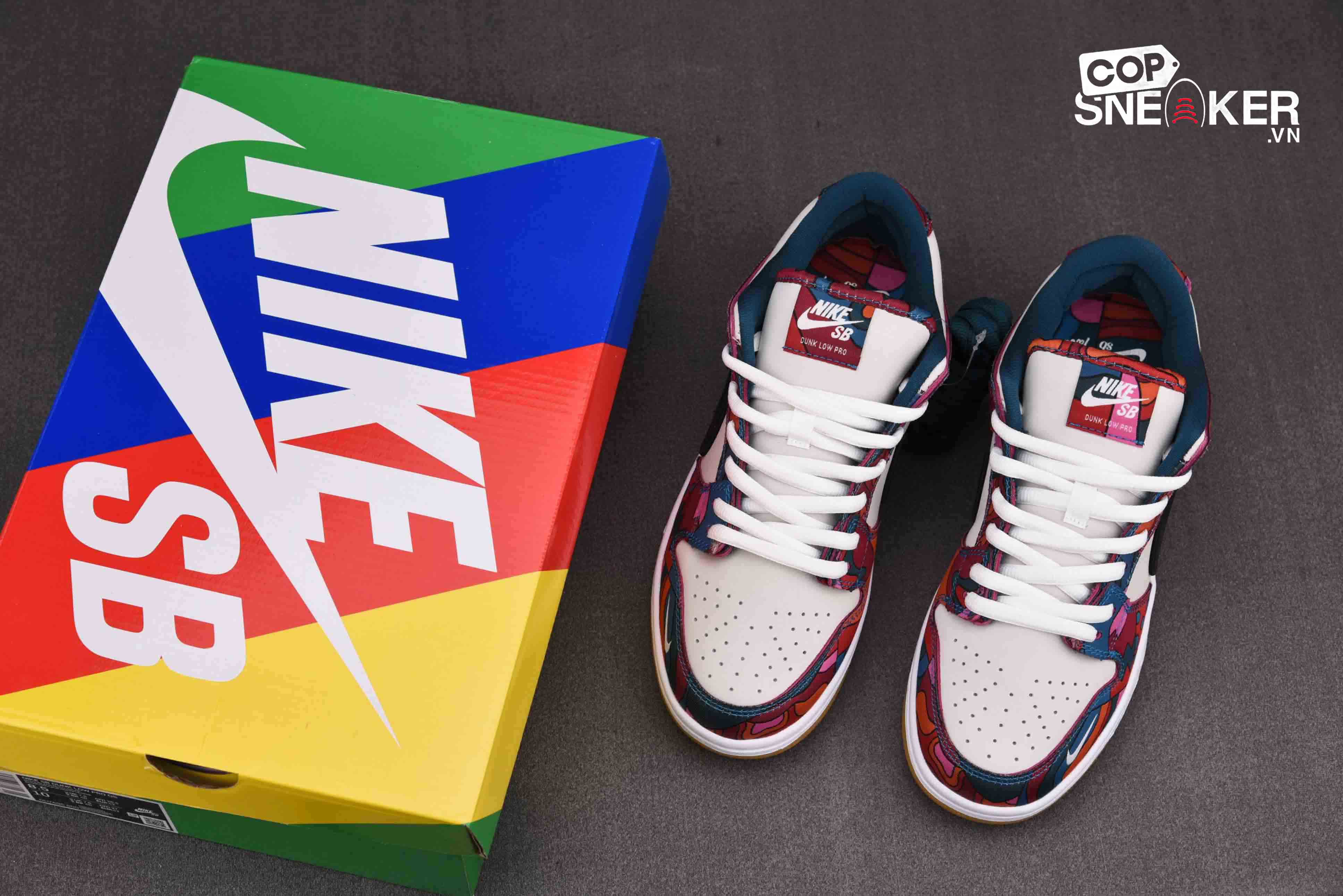 Giày Nike SB Dunk Low Pro x Parra ‘Abstract Art’ Best Quality