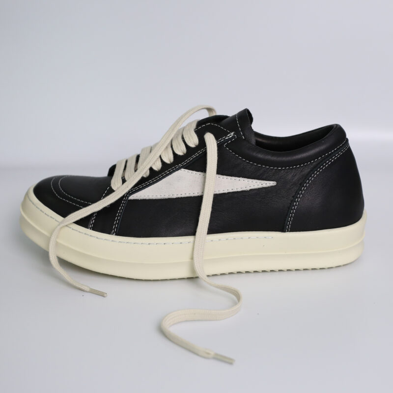 Giày Rick Owens Suede 'Black White'