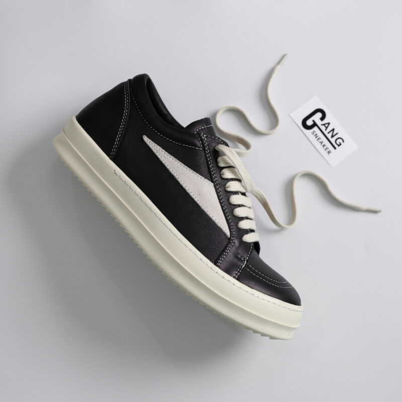 Giày Rick Owens Suede 'Black White'