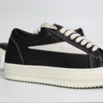 Giày Rick Owens Suede 'Black White'