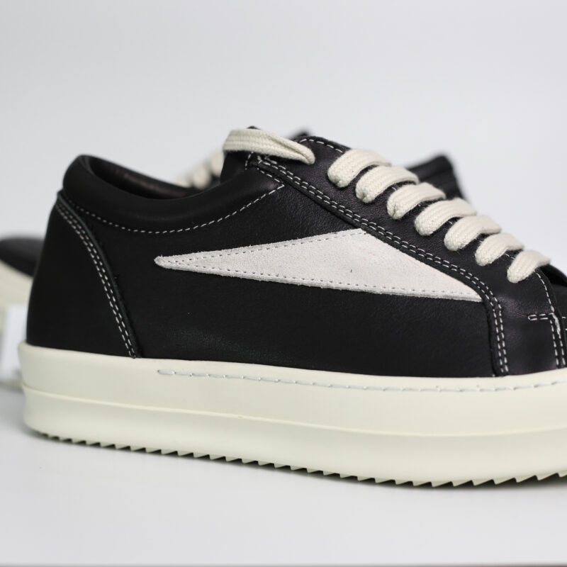 Giày Rick Owens Suede 'Black White'