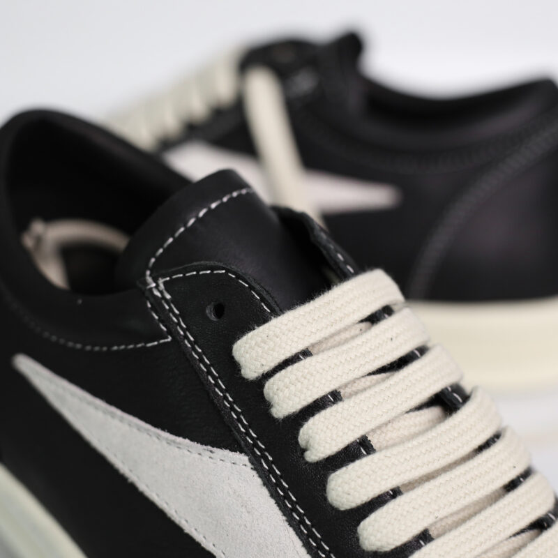 Giày Rick Owens Suede 'Black White'