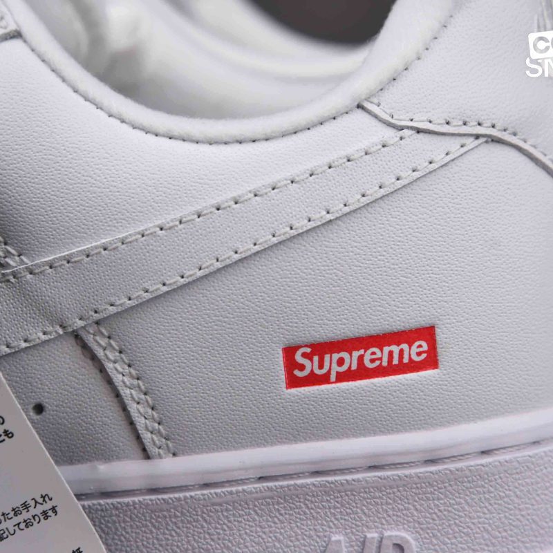 Giày Supreme x Nike Air Force 1 Low White Best Quality