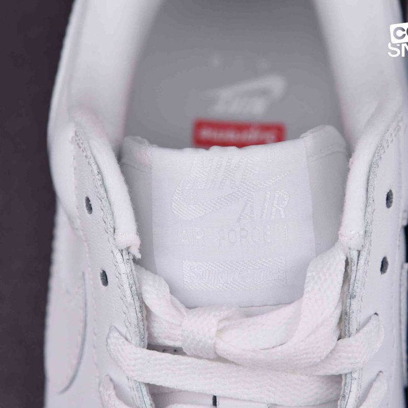 Giày Supreme x Nike Air Force 1 Low White Best Quality