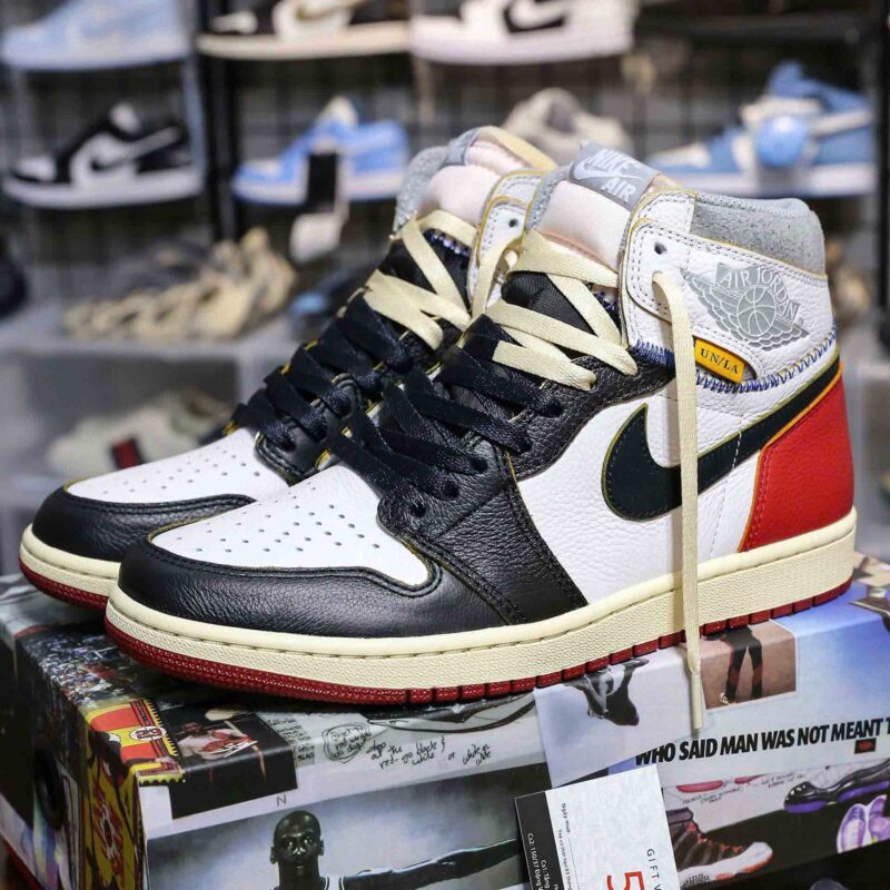 Giày Union LA x Air Jordan 1 Retro High NRG ‘Black Toe’ Best Quality