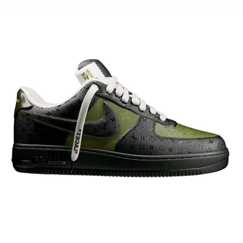 Giày Louis Vuitton x Nike Air Force 1 'Olive' Best Quality