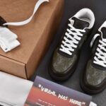 Giày Louis Vuitton x Nike Air Force 1 'Olive' Best Quality