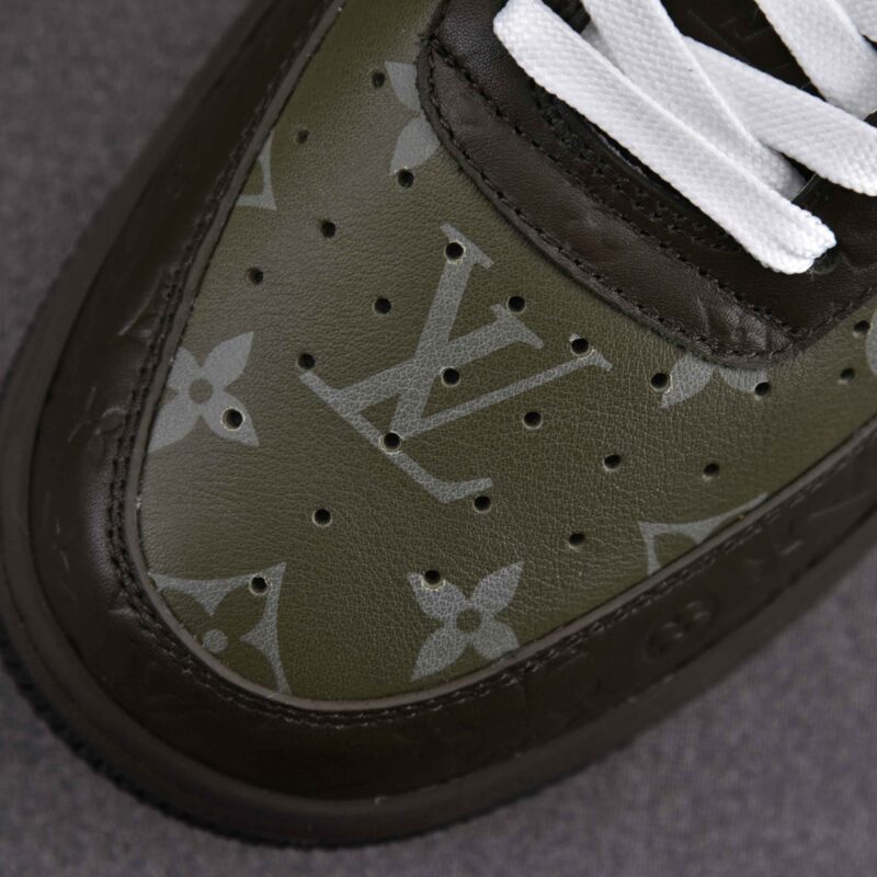 Giày Louis Vuitton x Nike Air Force 1 'Olive' Best Quality