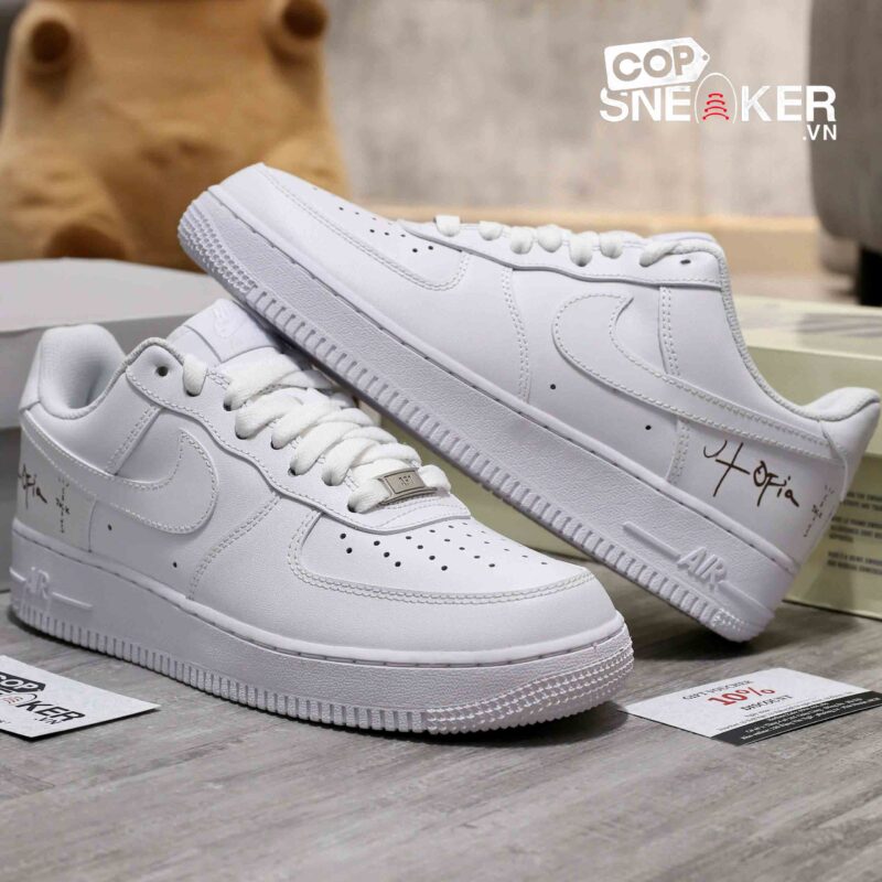 Giày Nike Air Force 1 Low '07 White Travis Scott Cactus Jack (Utopia Edition) Best Quality