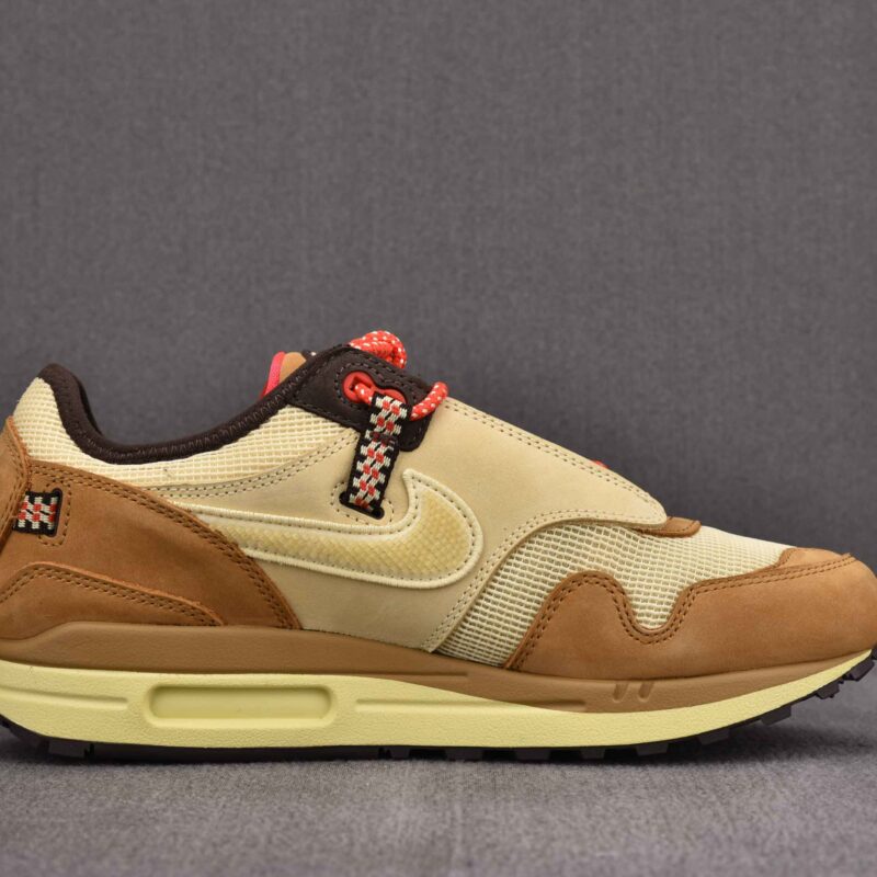 Giày Nike Air Max 1 x Travis Scott Cactus Jack 'Wheat' Best Quality