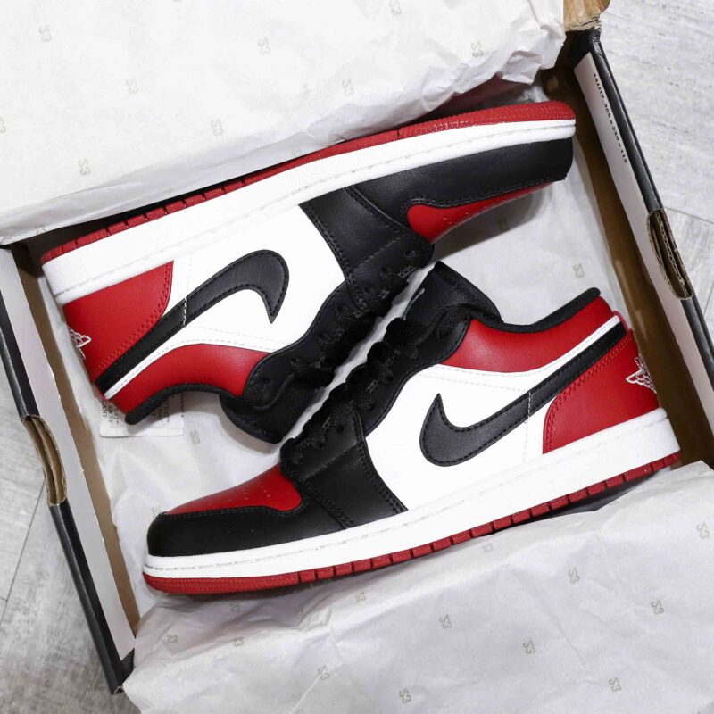 Giày Air Jordan 1 Low ‘Bred Toe’ Best Quality