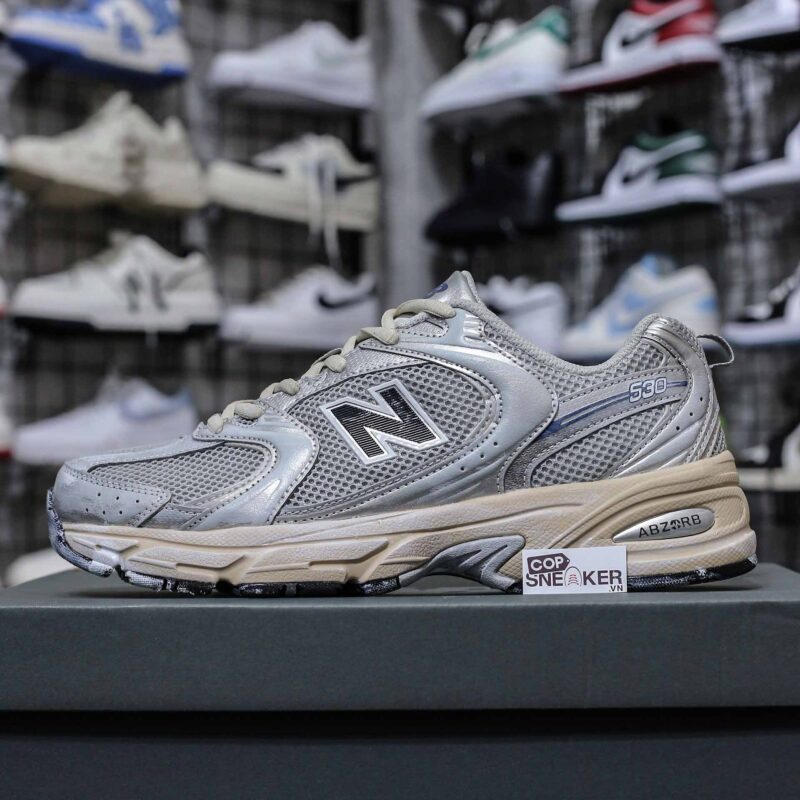 Giày New Balance 530 Vintage Metallic Silver Best Quality