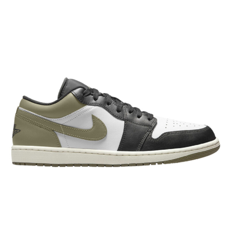 (Chính hãng) Giày Nike Air Jordan 1 Low Black Toe Medium Olive