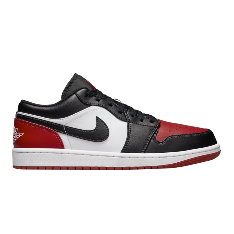 (Chính hãng) Giày Nike Air Jordan 1 Low Bred Toe