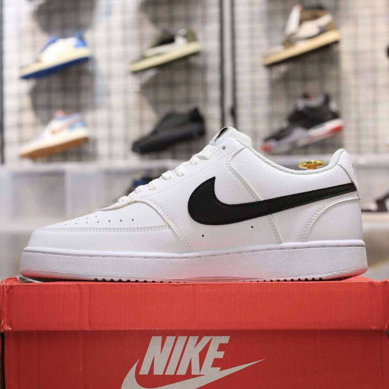 Giày Nike Court Vision Low Next Nature White Black Best Quality