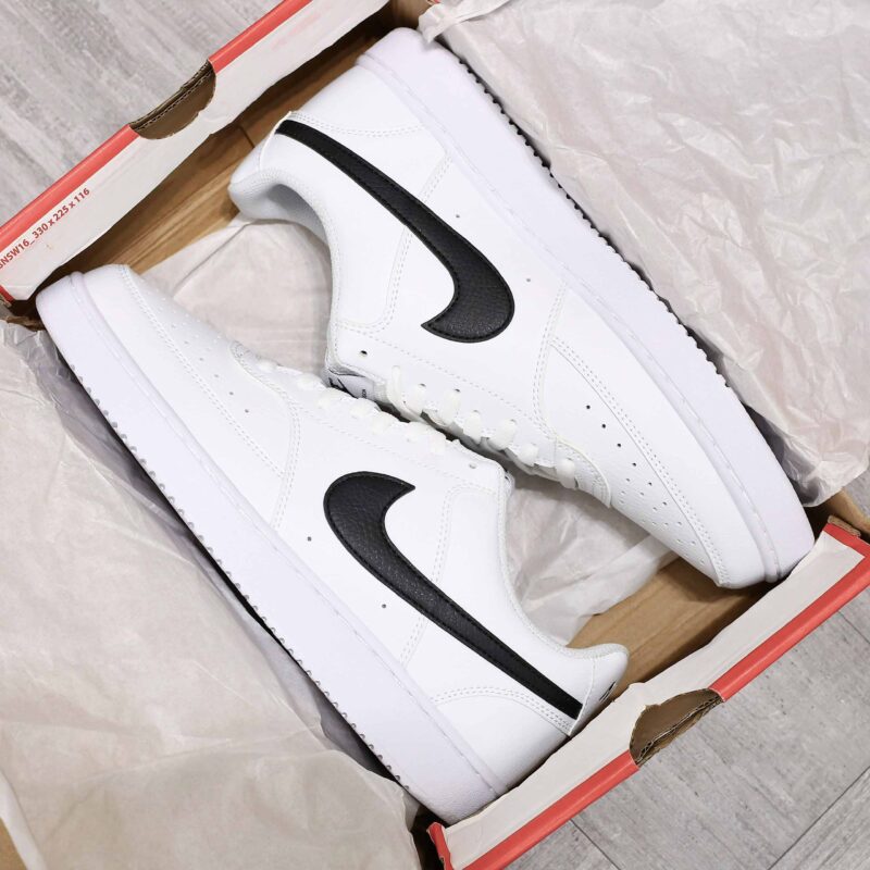 Giày Nike Court Vision Low Next Nature White Black Best Quality