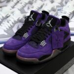 Giày Air Jordan 4 Retro Travis Scott Purple Best Quality